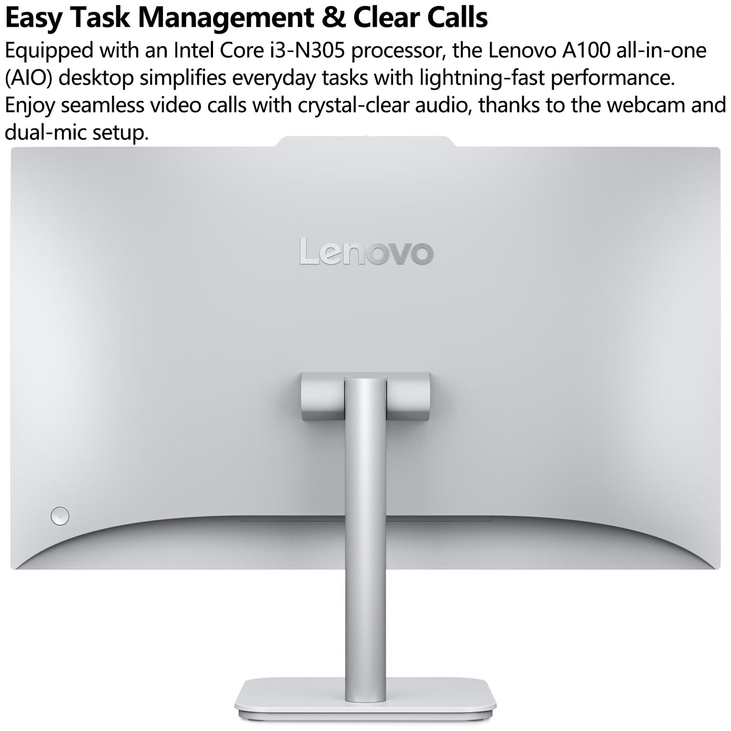 Lenovo 24 All-in-One Desktop Computer for Home Office, 23.8" FHD Business AIO, Intel 8-Core Processor (Beat i5-1140G7), 32GB DDR4 RAM, 1TB PCIe SSD, WiFi 6, Bluetooth 5.2, Windows 11 Pro, Vent-Hear