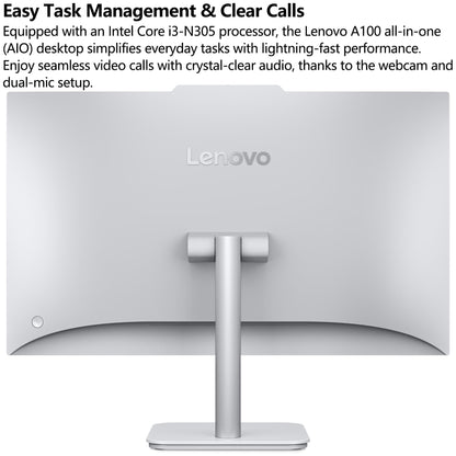 Lenovo 24 All-in-One Desktop Computer for Home Office, 23.8" FHD Business AIO, Intel 8-Core Processor (Beat i5-1140G7), 32GB DDR4 RAM, 1TB PCIe SSD, WiFi 6, Bluetooth 5.2, Windows 11 Pro, Vent-Hear