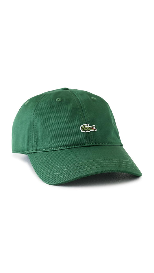 Lacoste Unisex Organic Cotton Twill Cap, Marine, One Size