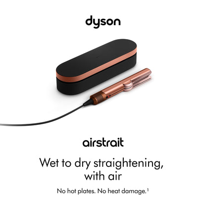 Dyson Airstrait™ Straightener, Wet to dry hair straightener, No heat damage, No hot plates, All hair types