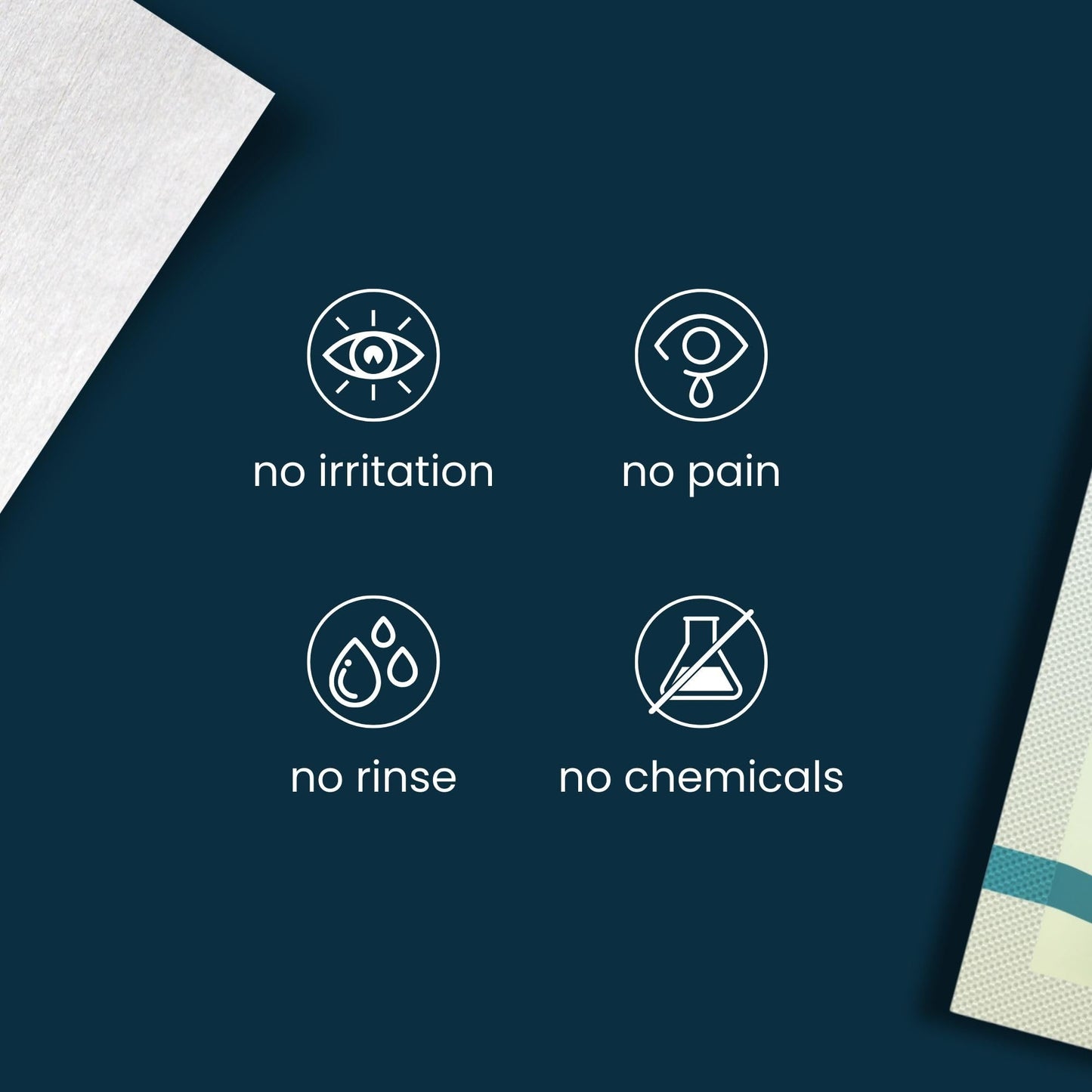 NOVEHA 60PCs Tea Tree Oil Eyelid & Lash Wipes | With Hyaluronic Acid, Green Tea & Chamomile For Blepharitis, Itchy & Stye Eyes, Individually Wrapped, Natural Eyelash Makeup Remover & Daily Cleanser