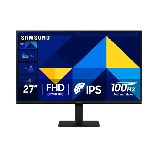 Samsung 27" (S30GD) Essential Monitor with IPS Panel and Tilt Only Stand, 100Hz Refresh Rate, Ergonomic Design, Advanced Eye Care, Game Mode, LS27D304GANXZA
