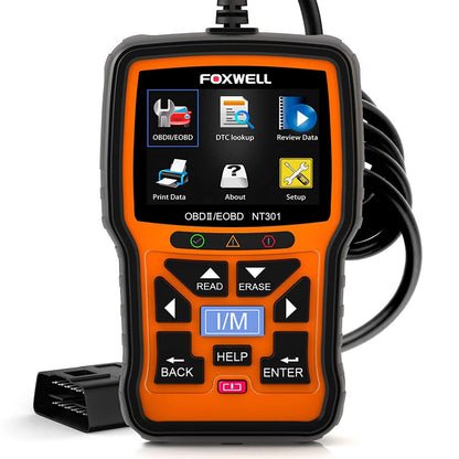 FOXWELL NT301 OBD2 Scanner Live Data Professional Mechanic OBDII Diagnostic Code Reader Tool for Check Engine Light