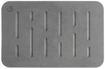 Dorai Home Bath Stone – Luxury Stone Bath Mat – Instantly Removes Water – Non-Slip Surface – Modern and Stylish Design – Rubberized Bottom Pad – Rain Slate