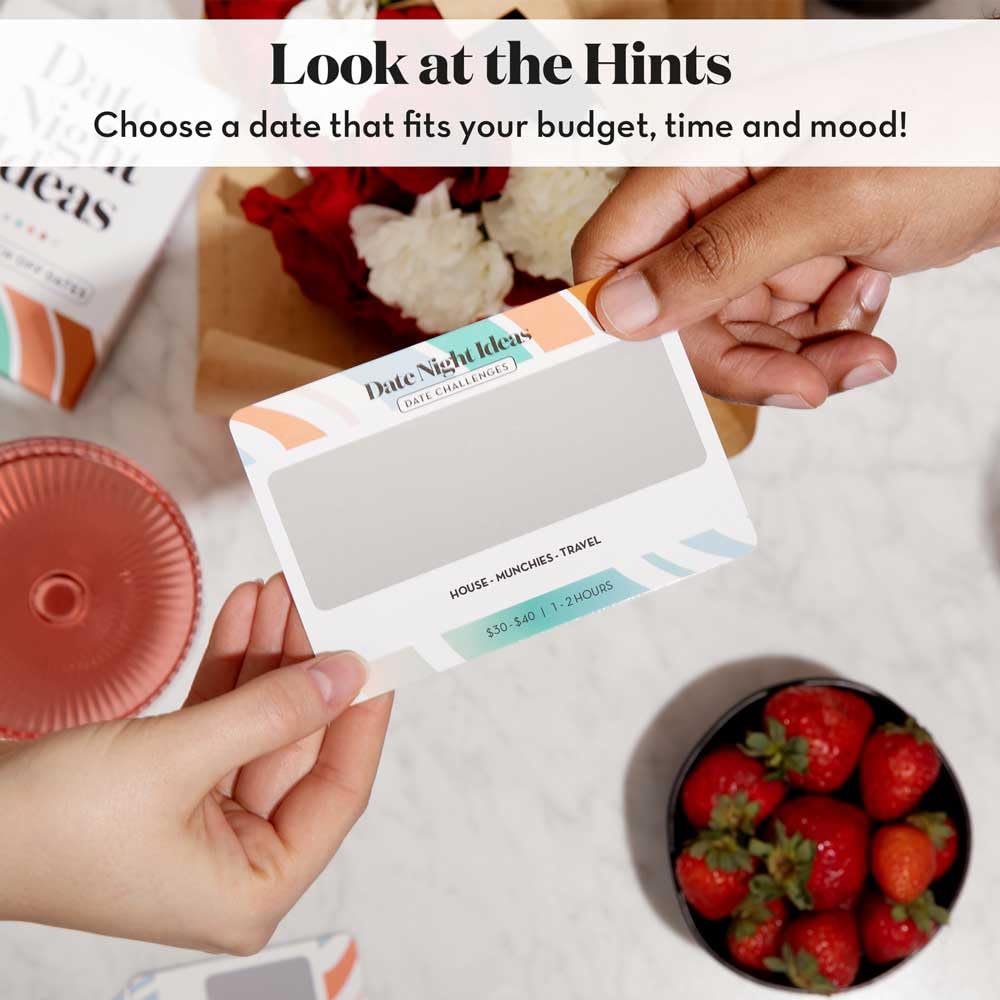 All Natural Shop Romantic & Fun Scratch Off Date Night Ideas Card Game, Valentine's Gift for Him or Her, Couple Gifts for Boyfriend, Girlfriend, Wife, Husband, Men, Women & More