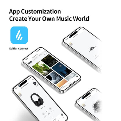 Edifier W820NB Plus Over-Ear Active Noise Cancelling Headphones, Clear Calls with Deep Noise Reduction,Bluetooth Headphones with LDAC for Hi Res Wireless Audio Comfortable Fit,Bluetooth 5.2