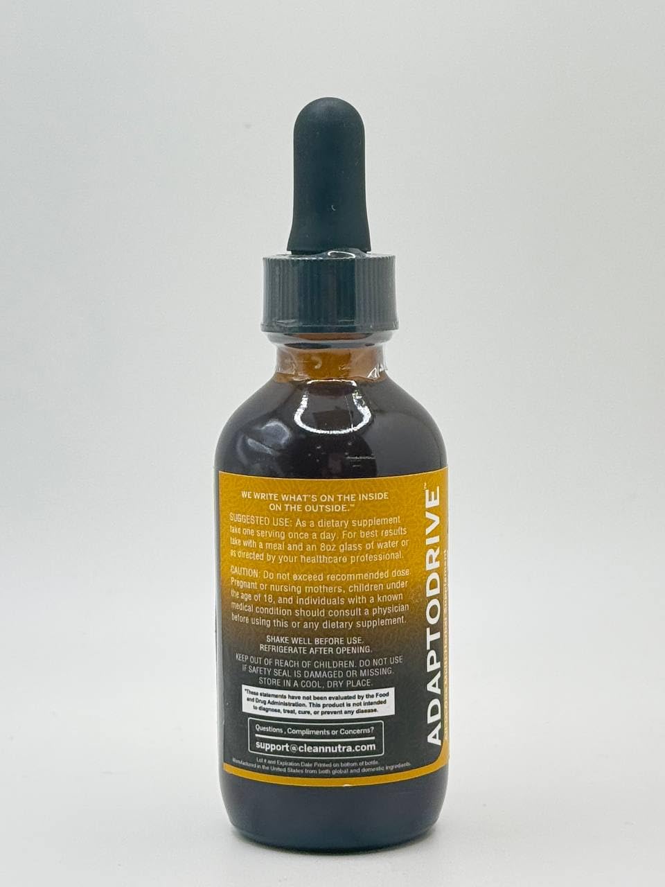 Clean Nutra Organic Maca Root Liquid Drops with Ashwagandha, Fenugreek, Beet Root and L-Arginine Liquid Multivitamin for Women and Men - Adapto Drive