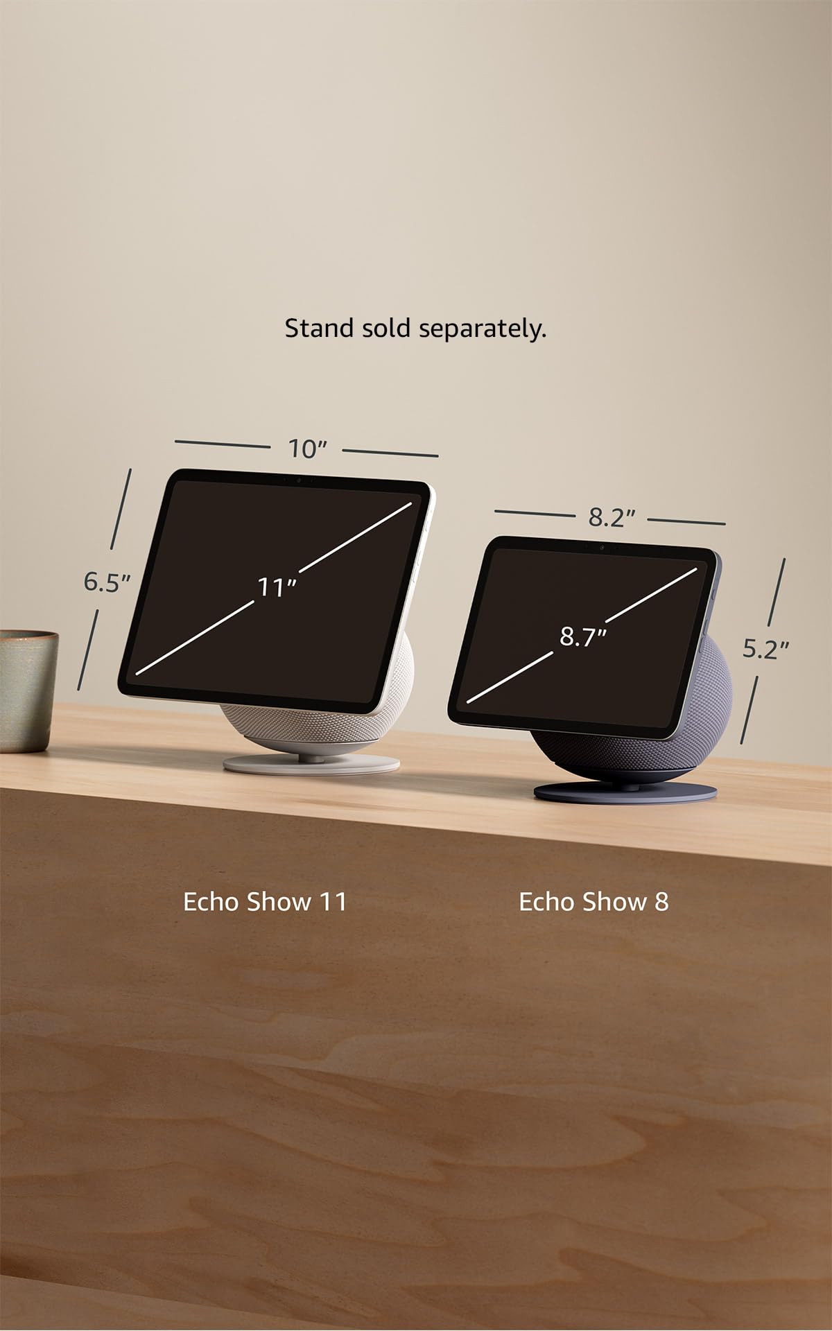 Amazon Echo Show 11 (newest model), Vibrant Full-HD 11" display with more viewing area and spatial audio, with Alexa+ Early Access, Graphite
