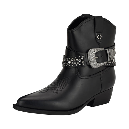 Guess Women's Lansly Bootie, Black 001, 7