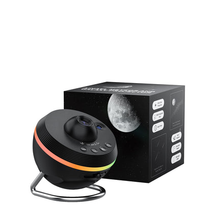 Ainael Galaxy Projector, Star Projector Home Planetarium Space Ceiling Starry Sky Night Light with Light Strip, Meteor and Galaxy Projector for Kid Adult Bedroom Christmas Gift (Black)