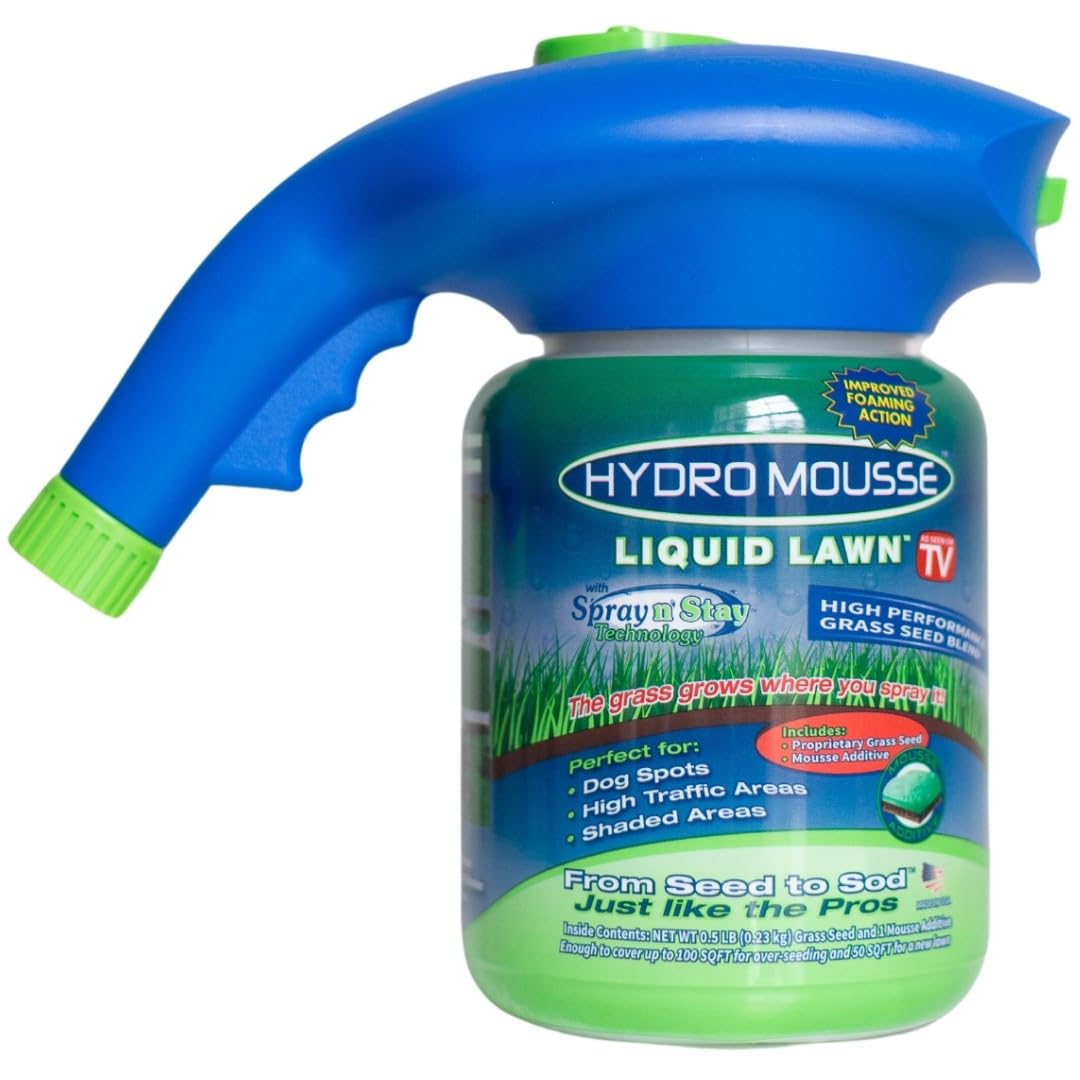 Hydro Mousse Liquid Lawn System - Grow Grass Where You Spray It - Made in USA