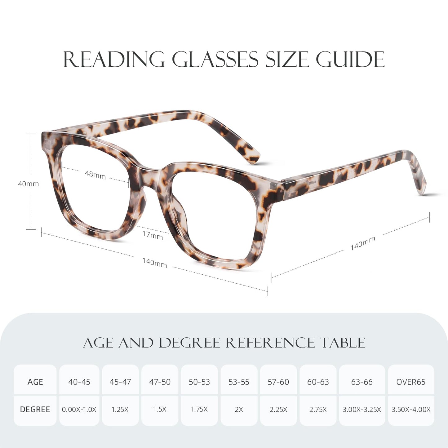 AIMISUV Reading Glasses for Women Men - Blue Light Blocking Magnifying Readers,Oprah Square Anti-Glare Computer Eyeglasses(3Pack,2.25X)