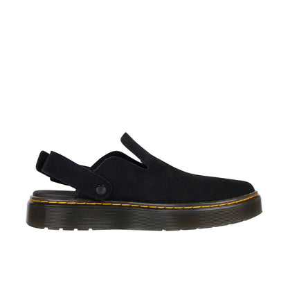 Dr. Martens Unisex Carlson Mule, Black E.H Suede Mb, 6 US Men