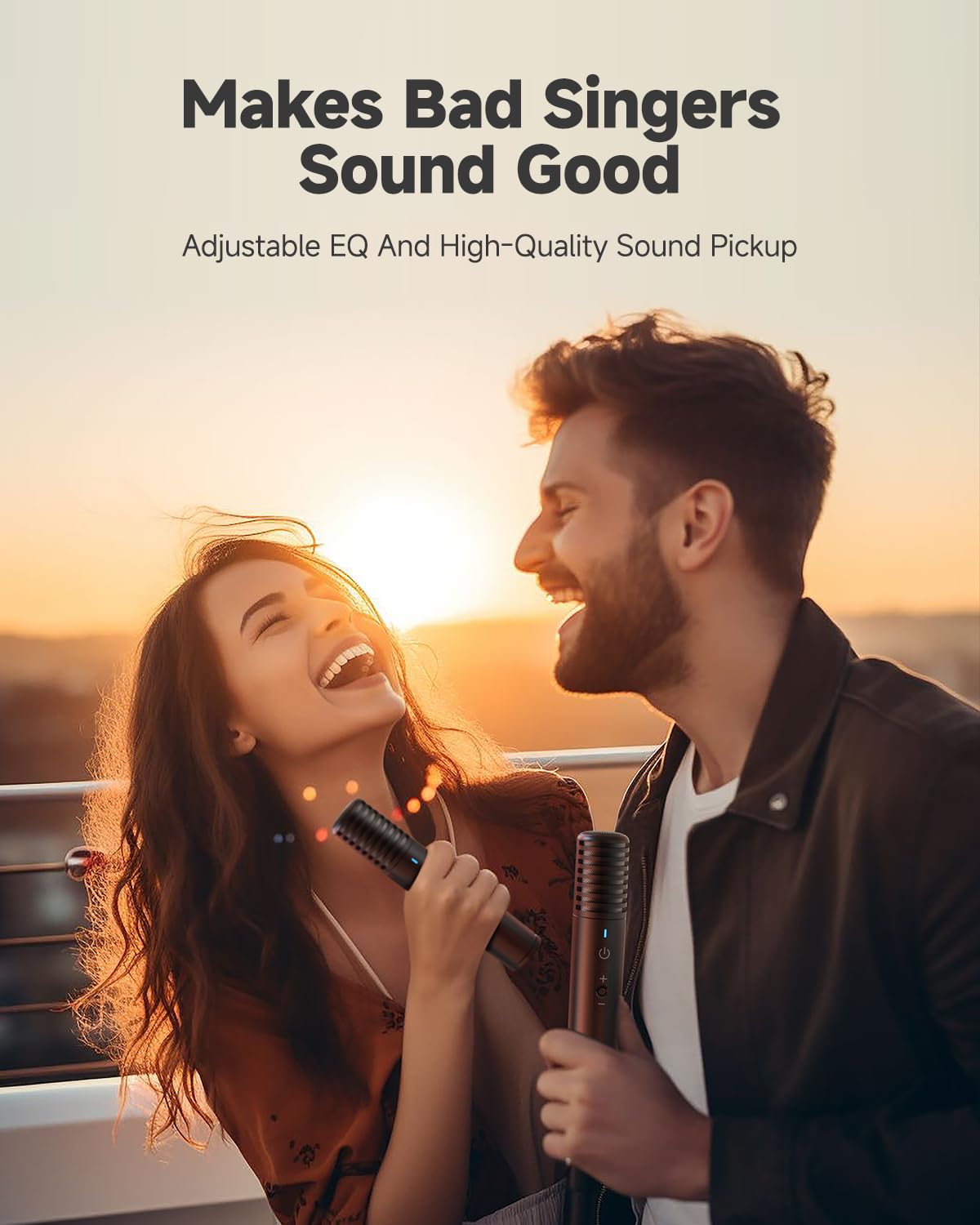 Ikarao Smart Karaoke Machine for Adults - with Lyrics Display, 64GB Karaoke Tablet, 2 Wireless Mics, Professional Karaoke System, 600W Peak Power, 4 DJ Lights, Karaoke Speaker for Any Occasion