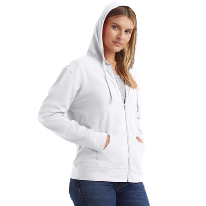 Hanes womens Slub Jersey fashion hoodies, White, XX-Large US