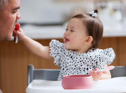 NumNum Suction Bowls for Babies & Toddlers, Extra Strong Non-Slip Suction, 100% Food-Grade Silicone, BPA-Free, Microwave & Dishwasher Safe, Baby-Led Weaning Bowls for 4+ Months, 2-Pack Blue