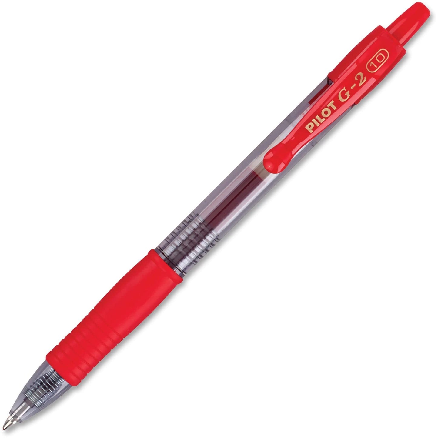 Pilot, G2 Premium Gel Roller Pens, Bold Point 1 mm, Pack of 12, Red