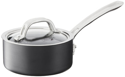 Viking Culinary Hard Anodized Nonstick Saucepan, 1 Quart, Includes Glass Lid, Oven and Dishwasher Safe, Works on Electronic, Ceramic, and Gas Cooktops