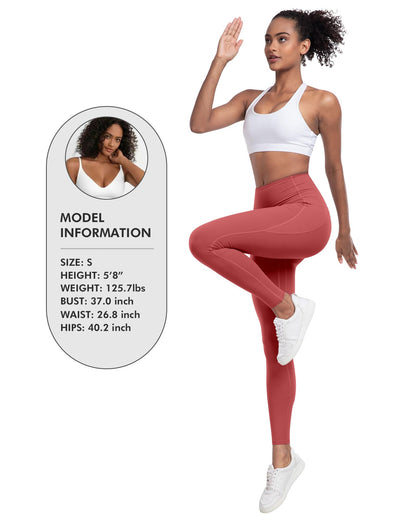 LZYVOO Leggings with Pockets for Women, 6 Packs Soft High Waisted Tummy Control Workout Yoga Pants(BlackGrayNavyBlueXRedCGreen-L)