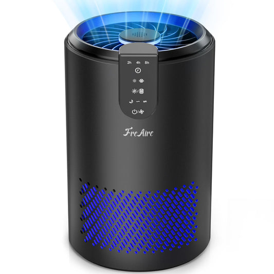 FreAire Air Purifiers for Home, Air Purifiers for Bedroom Up to 538 Ft²/h, Room Air Purifier with 3-in-1 Filter for Smoke Pet Dander Odors with Sleep Mode Timer Fragrance for Bedroom Office Kitchen