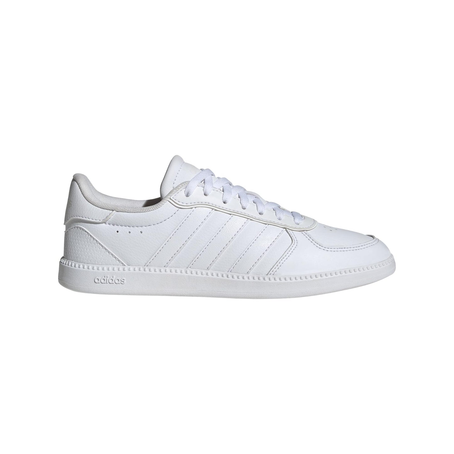 adidas Women's Breaknet Sleek Sneaker, White/White/White, 7.5