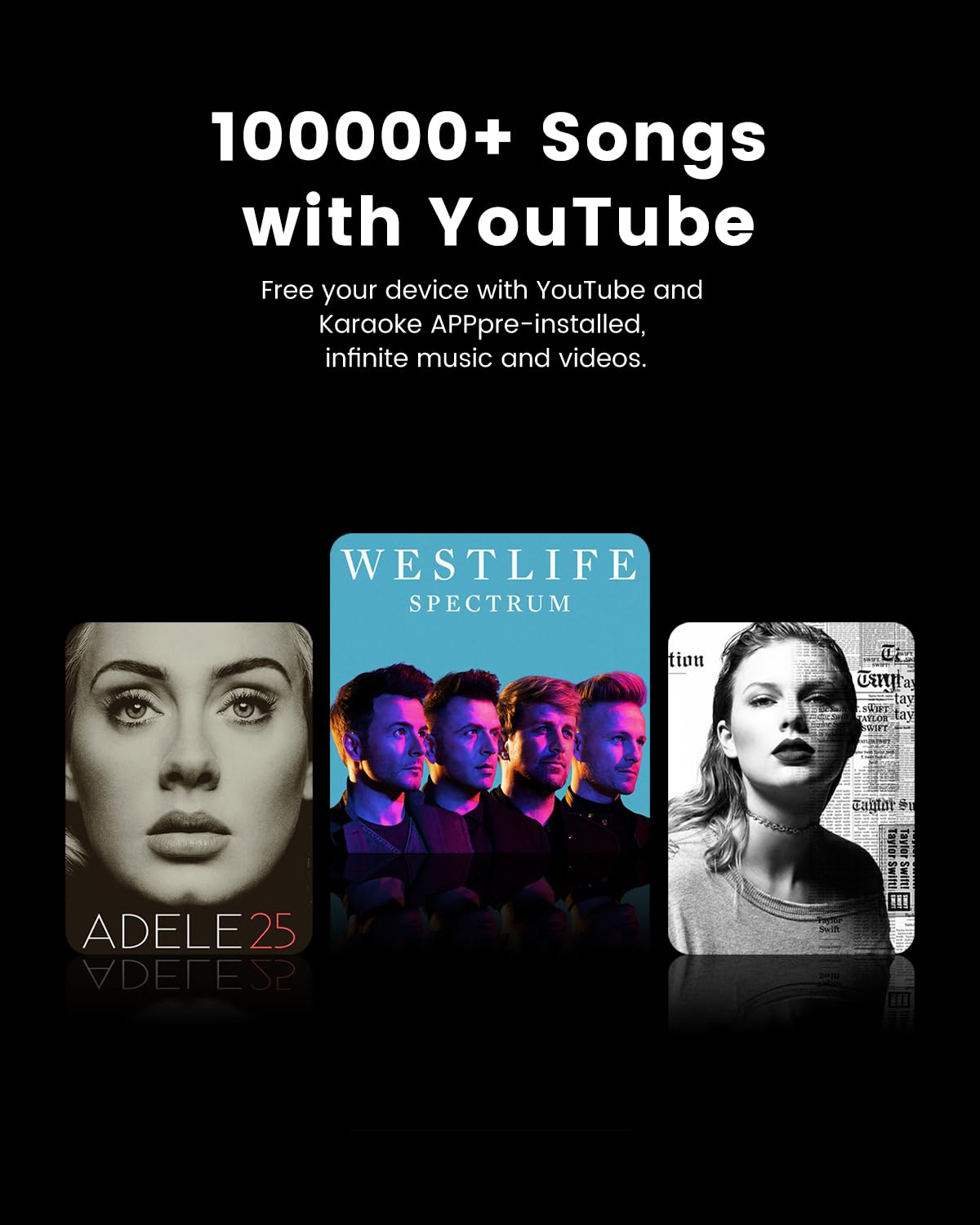 Ikarao Smart Karaoke Machine for Adults - with Lyrics Display, 64GB Karaoke Tablet, 2 Wireless Mics, Professional Karaoke System, 600W Peak Power, 4 DJ Lights, Karaoke Speaker for Any Occasion