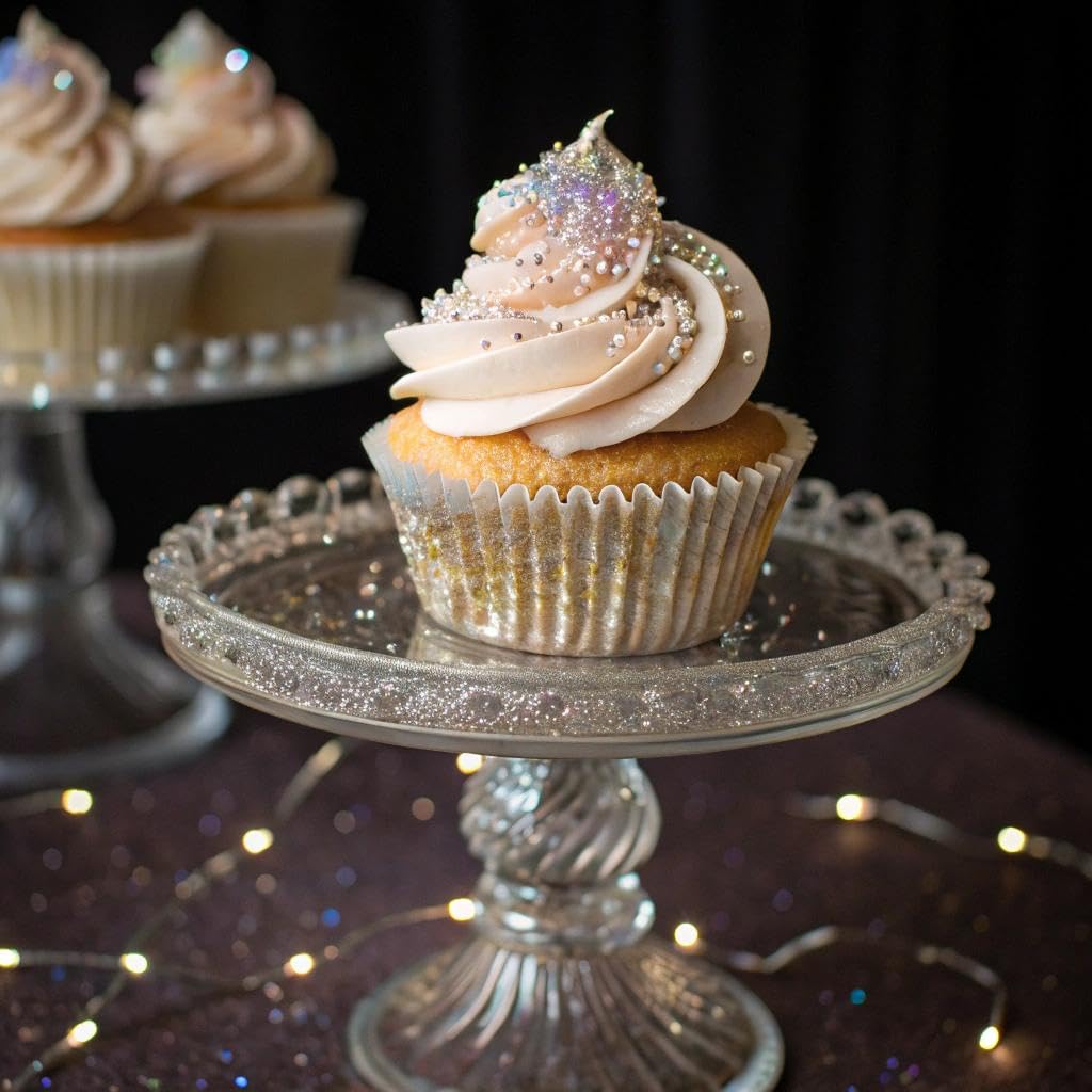 Fancy Sprinkles Moonstone Iridescent Premium Edible Glitter, 100% Edible Glitter for Sparkling Food & Drinks No Taste or Texture (4gm)