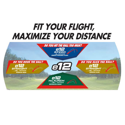 Bridgestone Golf e12 Straight White Double Dozen