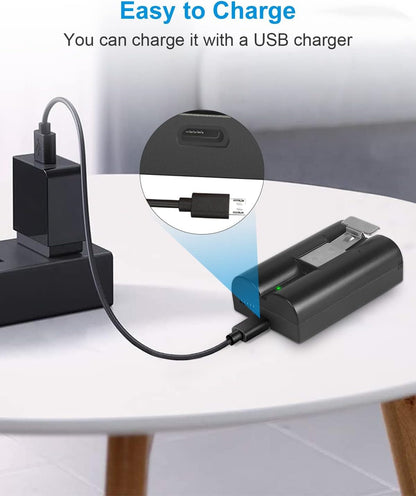 2Pack Replacement for Ring Battery Compatible with Ring-Doorbell-Camera 2/3/4/3plus, Stick Up Camera (2nd and 3rd Gen), Also for Spotlight Cam and Peephole Cam, Rechargeable 3.65V 6040mAh Battery