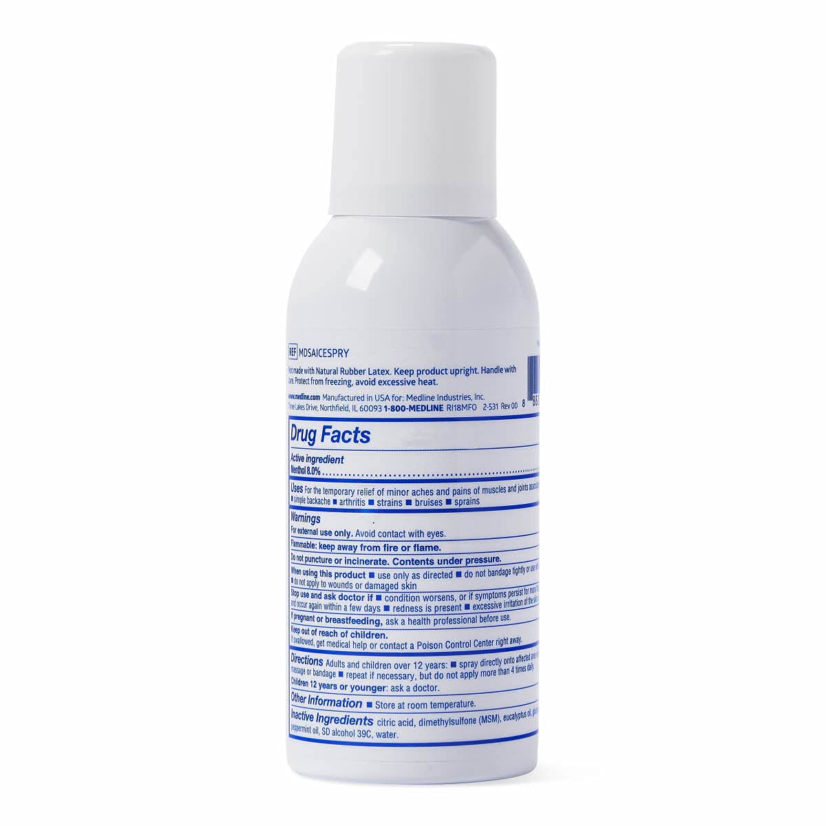 Medline ActivICE Spray Cooling Gel, Topical Pain Relief for Arthritis, Joint, Muscle, Back & Body Aches & Pain, 4 oz (3 Count)