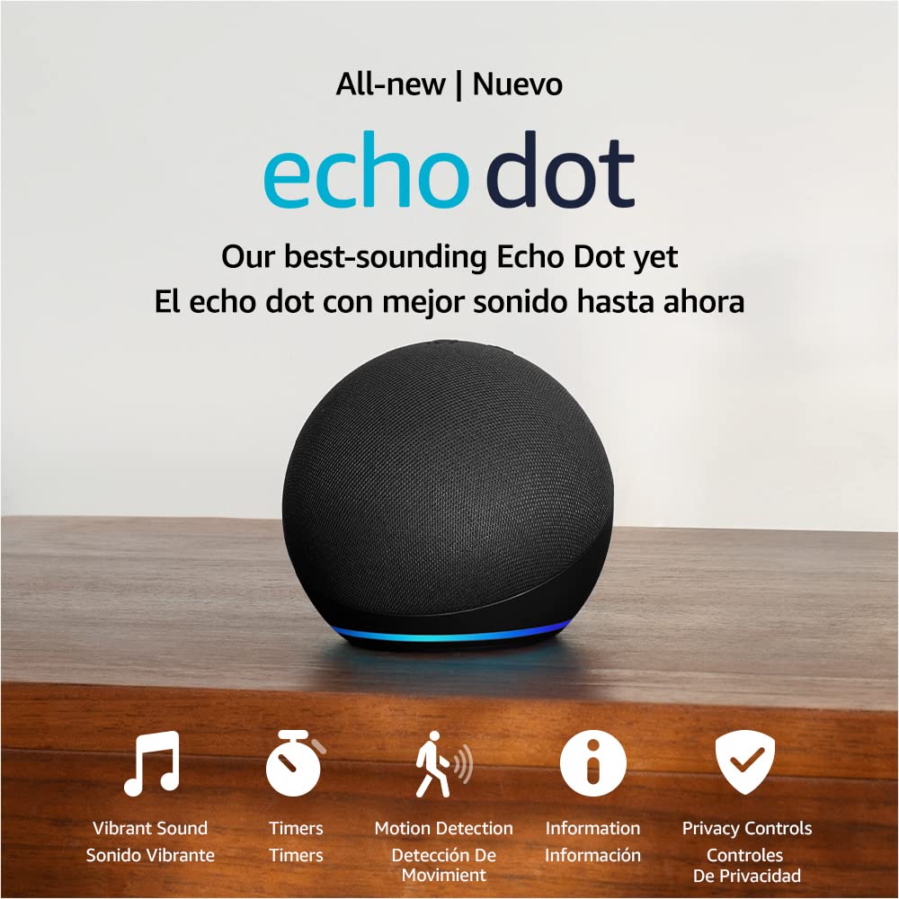 Echo Dot with Amazon Basics Smart Color Bulb