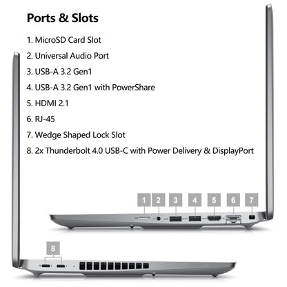 Dell Latitude 5550 5000 Business Laptop Computer, Intel 12-Core Ultra 5 135U (Beat i7-1355U), 16GB DDR5 RAM, 512GB PCIe SSD, 15.6" FHD, WiFi 6, Thunderbolt 4, Backlit KB, Fingerprint Reader, Win11 Pro
