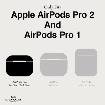 Coach Signature AirPods Pro Case - Compatible with AirPods Pro 2nd / 1st Generation - Signature Tan