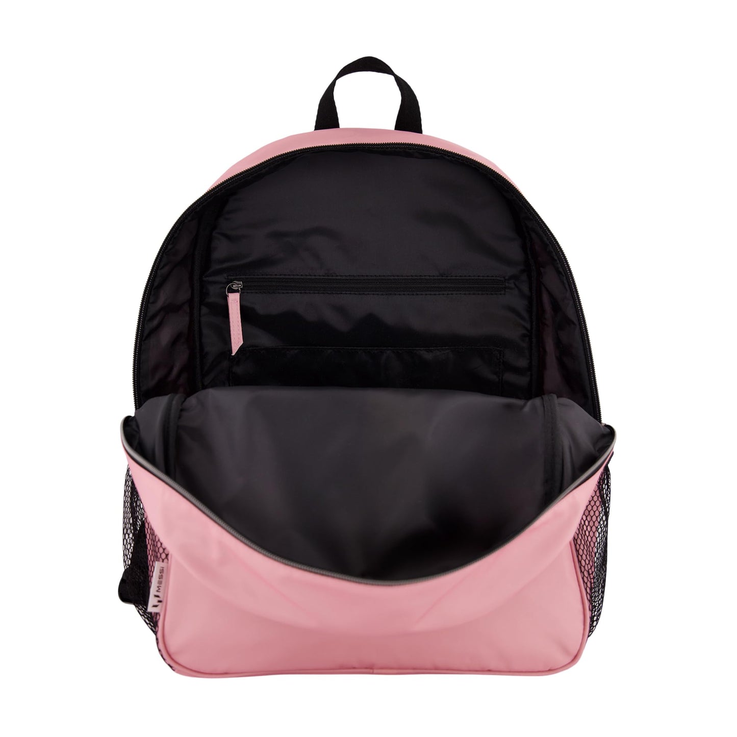 Messi Boys' Lifestyle Backpack Girls, Bookbag with Pockets & Adjustable Straps, Pink/Black, One Size