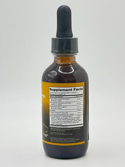 Clean Nutra Organic Maca Root Liquid Drops with Ashwagandha, Fenugreek, Beet Root and L-Arginine Liquid Multivitamin for Women and Men - Adapto Drive