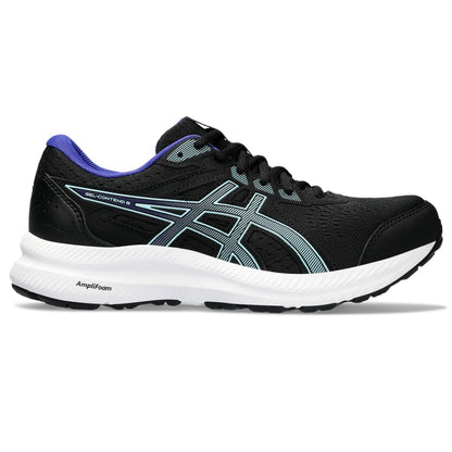 ASICS Women's Gel-Contend 8 Running Shoes, 5, Black/Aquarium