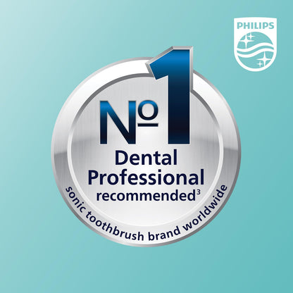 Philips Sonicare DiamondClean Smart 9500 Electric Toothbrush, Sonic Toothbrush with App, Pressure Sensor, Brush Head Detection, 5 Brushing Modes and 3 Intensity Levels, Black, Model HX9923/11