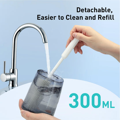 COSLUS Water Dental Flosser Pick for Teeth: 4 Modes Cordless Portable 300ML Larger Tank Water Teeth Cleaner IPX7 Waterproof Flossing Cleaning Picks for Home Travel FC5360