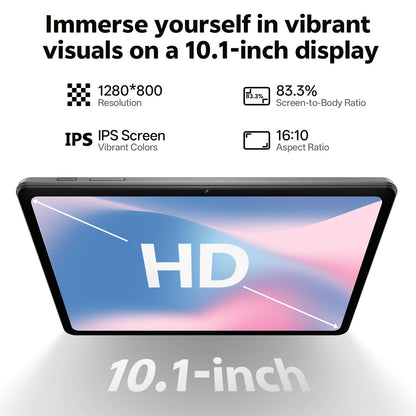 SHARECLOUD Tablet 10.1 inch Android 16 Tablet with Octa-Core Processor, 20GB RAM 128GB ROM 1 TB Expandable, 1280x800 HD IPS Touch Screen, GPS, 8H Battery, WiFi 6, BT 5.2, Dual Camera (Blue)