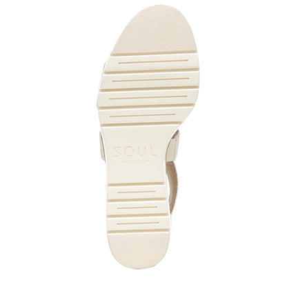 Naturalizer SOUL Women's Goodtimes Wedge Sandal Porcelain 10 W
