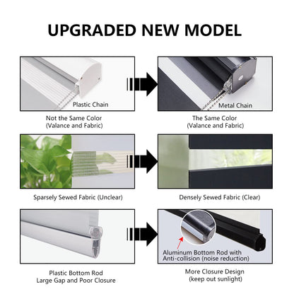 Persilux Blackout Zebra Roller Window Shades Dual Layer (30" W X 72" H, Black) Roller Sheer Shades Light Filtering UV and Privacy Protection for Day and Night Window Shades for Home and Office