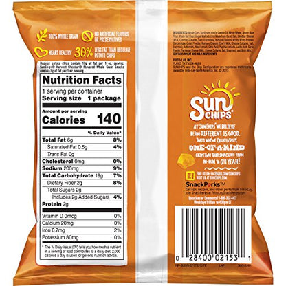 SunChips Multigrain Snacks, Variety Pack, 1 Ounce (Pack of 40)