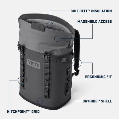 YETI Hopper M20 Backpack Soft Sided Cooler with MagShield Access, Ultramarine Violet