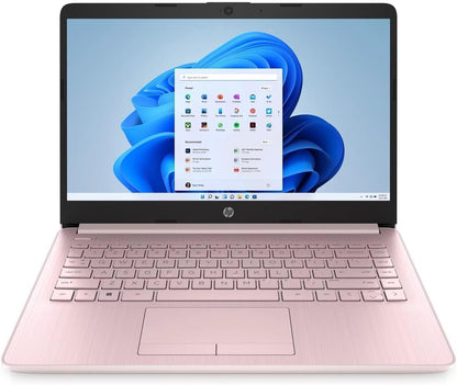 HP 14 Computer-Laptop, Quad-Core Intel Celeron Processor Premium Portable 16GB RAM 256GB Storage(64GB eMMC+ 256GB Ghost Manta SD Card) Student-Laptop with 1 Year Office 365 HDMI Win11