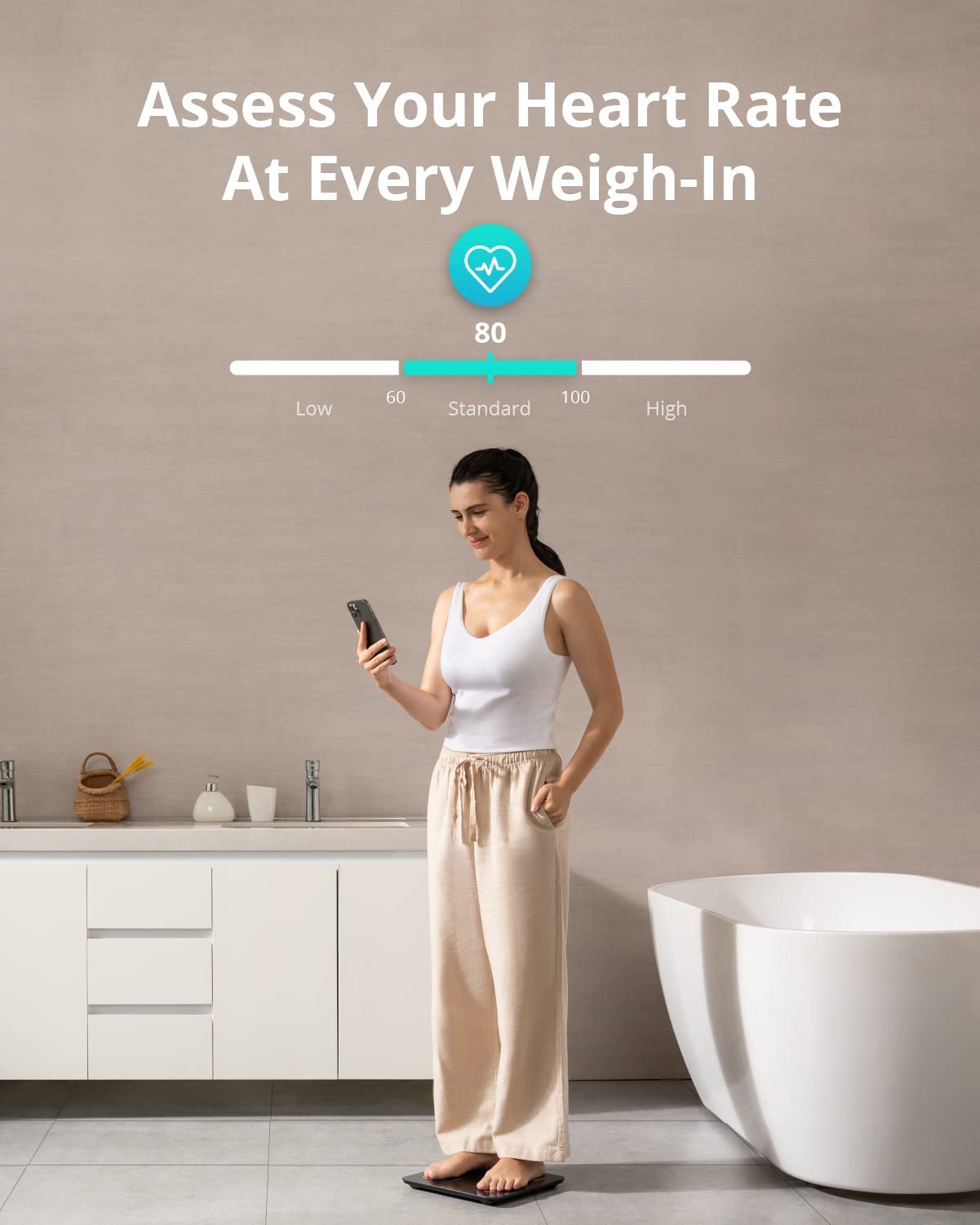 eufy Digital Bathroom Scale P2 Pro, Smart Scale for Body Weight with Wi-Fi Bluetooth, 16 Measurements Body Composition Scale with bmi, Body Fat, Muscle Mass, FSA or HSA Eligible, 3D Virtual Body Mode