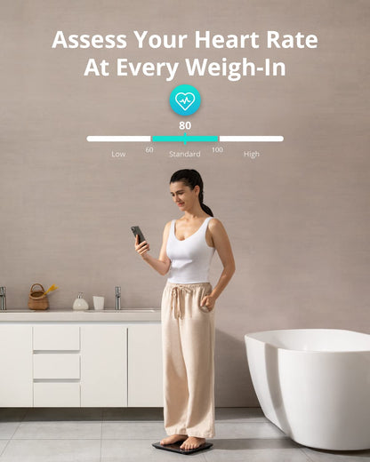 eufy Digital Bathroom Scale P2 Pro, Smart Scale for Body Weight with Wi-Fi Bluetooth, 16 Measurements Body Composition Scale with bmi, Body Fat, Muscle Mass, FSA or HSA Eligible, 3D Virtual Body Mode