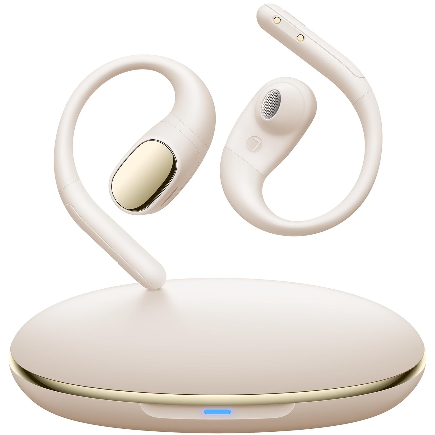 PocBuds Open Ear Earbuds Bluetooth 5.4 Wireless Headphones with HD Mic, 60h Playtime /0.2 Oz Ultralight Comfort Open Ear Headphones with Earhooks Sport Earbuds Wireless Bluetooth with Ipx7 Waterproof