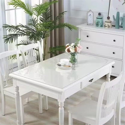 Royhom Clear Table Cover Protector 2mm Thick, 17 x 24 Inch Clear Plastic Table Cover Protector, PVC Desk Mat, Easy to Clean, Waterproof Tablecloth for Kitchen, Dinning Room