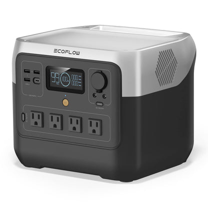 EF ECOFLOW Portable Power Station RIVER 2 Pro, 768Wh LiFePO4 Battery, 70 Min Fast Charging, 4X800W (X-Boost 1600W) AC Outlets, Solar Generator for Outdoor Camping/RVs/Home Use Black