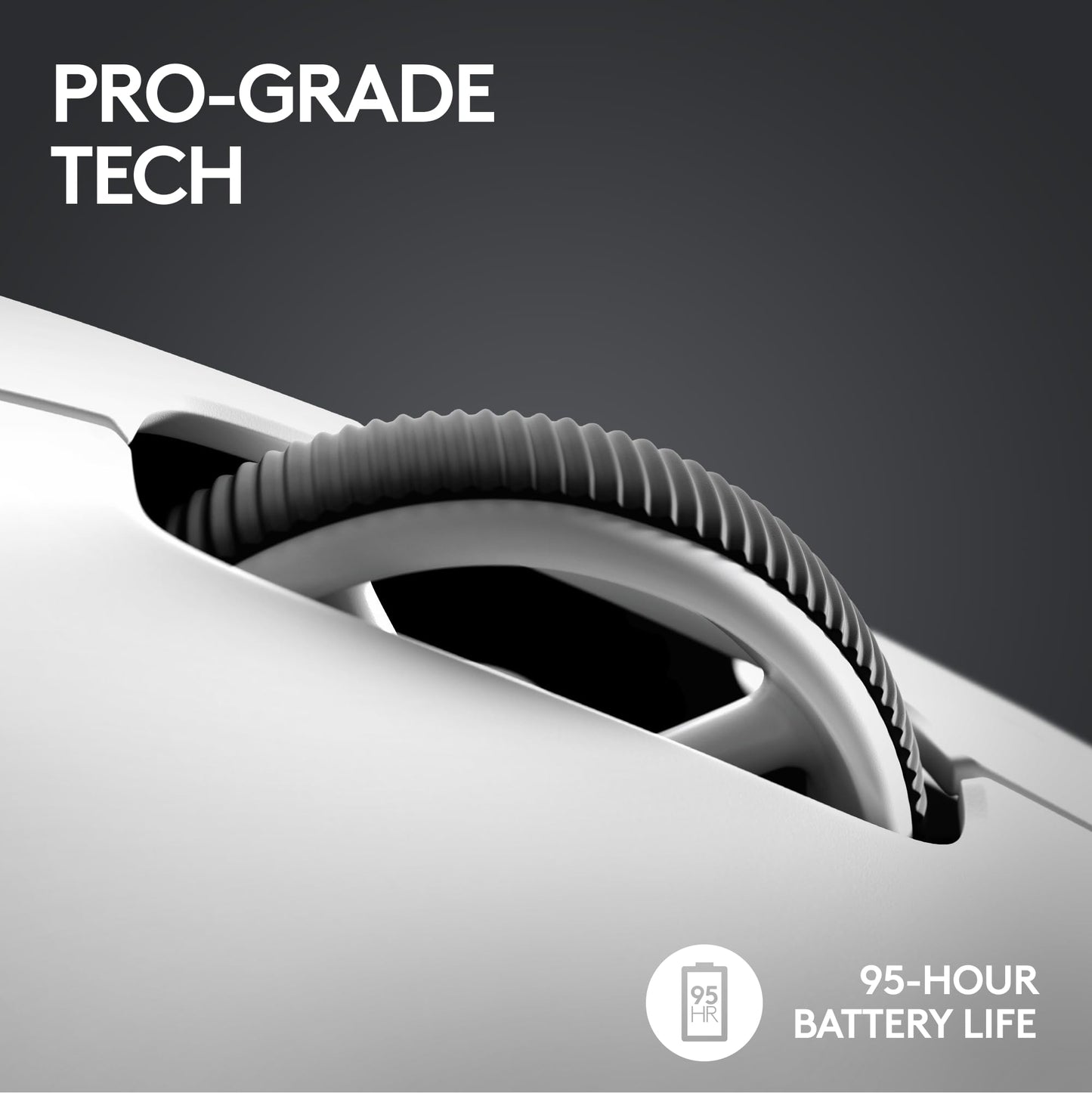 Logitech G PRO X SUPERLIGHT 2 Wireless Gaming Mouse, 60g Pro-Grade with 5 Programmable Buttons, 44k DPI Sensor, 8kHz Report Rate, USB-C Charging for PC/Mac - White